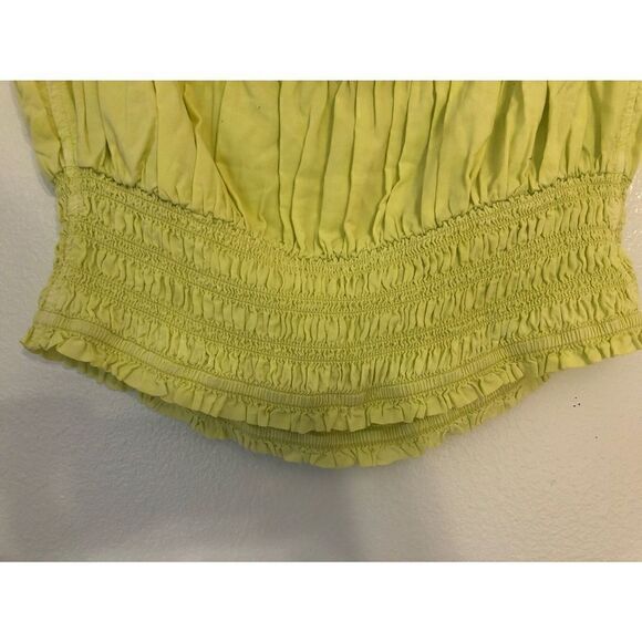 Brand New Anthropologie Pilcro Ruffled Tube Top in Lime XL - Picture 7 of 12